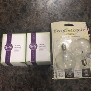 Scentsy brand 25watt lightbulbs (2)&(2)generic